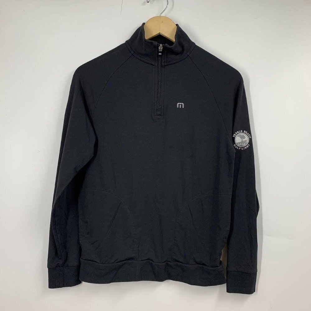 Travis Mathew Men's Quarter Zip Pebble Beach Sports Outdoor Stretch Jacket‎ SZ M